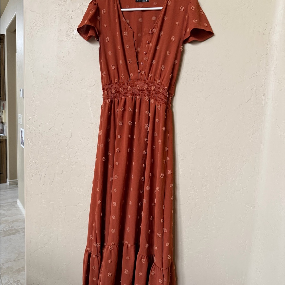 Rust Maxi Dress
